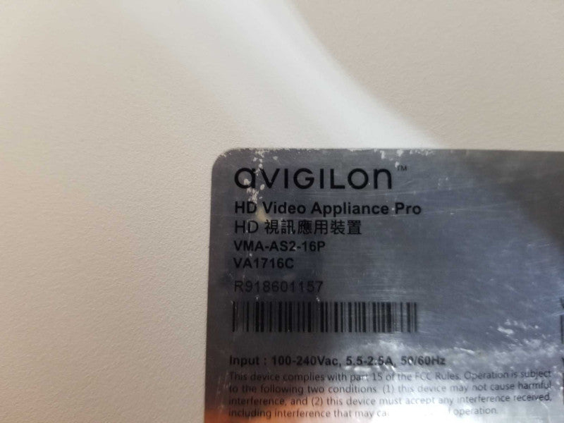 Avigilon VMA-AS2-16P HD Video Appliance Pro i5-6500 @ 3.20ghz / 8gb ram  #