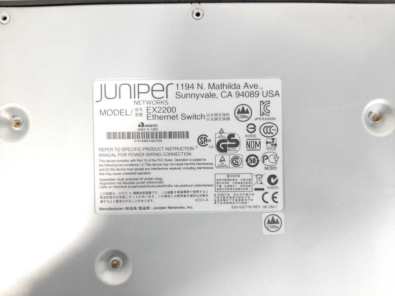 Juniper EX2200-24P-4G 24 Port PoE Gigabit Switch Q$
