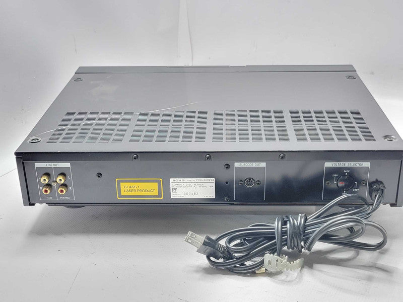 Sony CDP-502ESII Compact Disk Player, Read _