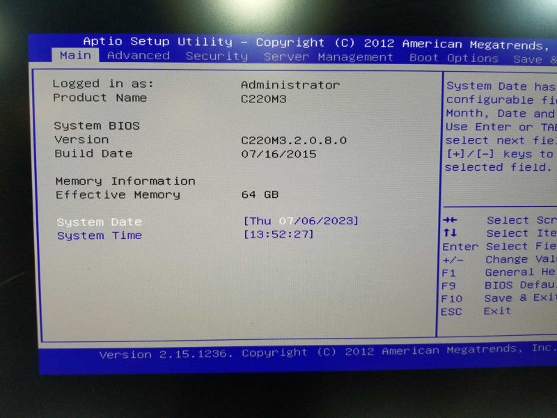 Cisco Nexus C2220M3 2x Xeon E5-2650 @ 2.00ghz / 64gb ram / SAS 2008M Raid Ctrl #
