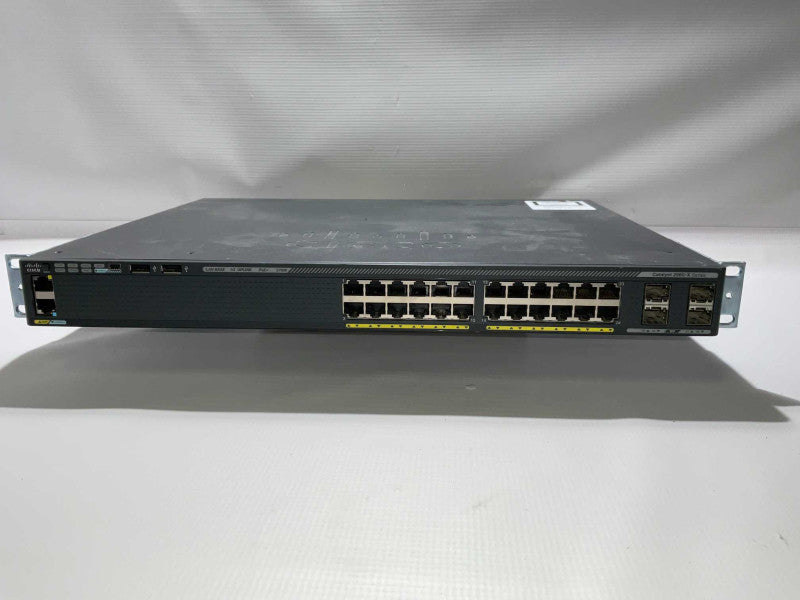 Cisco WS-C2960X-24PS-L 24 port gigabit PoE Network Switch  -