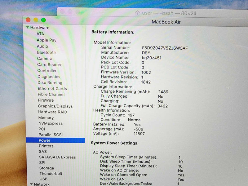 Apple Macbook Air Retina 2018 13\\" Core i5-8210Y @ 1.6GHz 8GB DDR3 120GB SSD (
