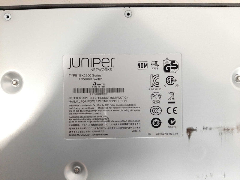 Juniper EX2200-24T-4G 24 Port PoE Gigabit Switch Q$