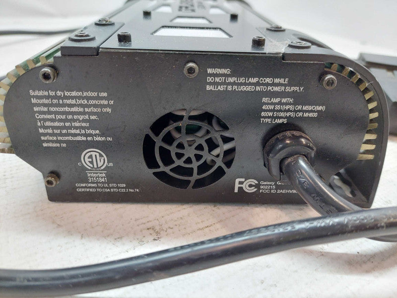 GALAXY GROW Amp 400/600/1000 WATT TURBO CHARGE Model 902215