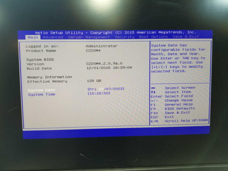 Cisco C220M4 2x Xeon E5-2640 V3 @ 2.60ghz / 128gb ram / cisco 12gb sas module #
