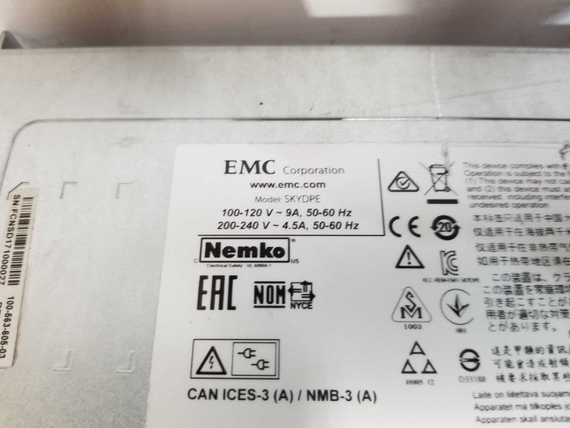 EMC SKYDPE Data Domain Storage Array - 2x PSU - READ #