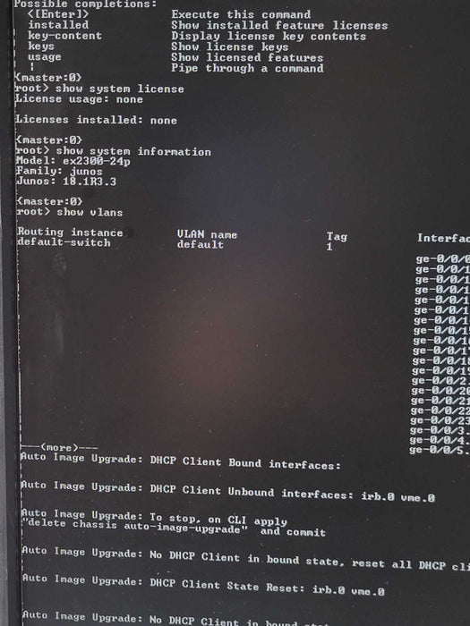 Juniper EX2300-24P EX2300 Series 24-Port Managed Switch Q_