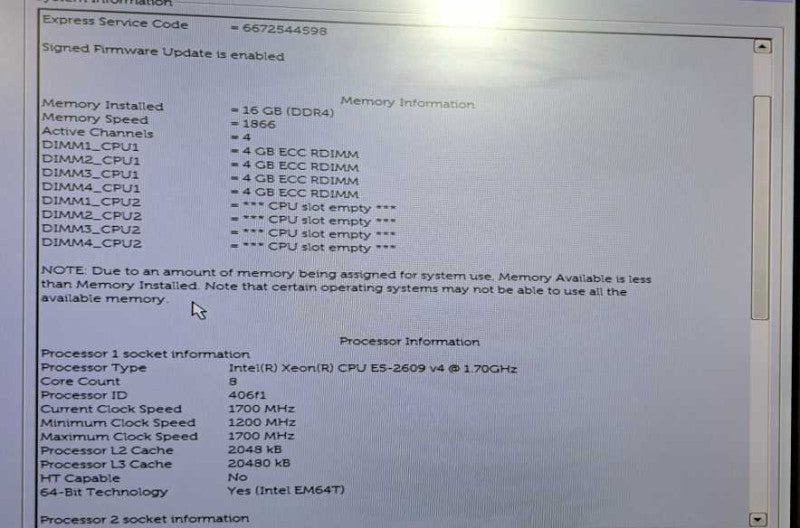 Dell Precision 7810 WS 1x Xeon E5-2609 v4 @ 1.70GHz 16GB DDR4 M2000 GPU )