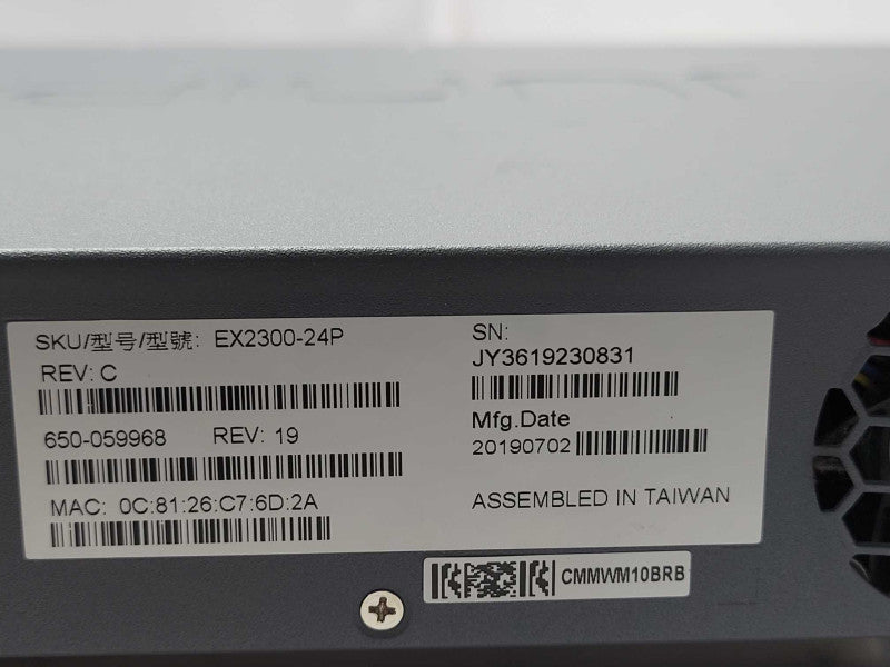 Juniper EX2300-24P EX2300 Series 24-Port Managed Switch Q_