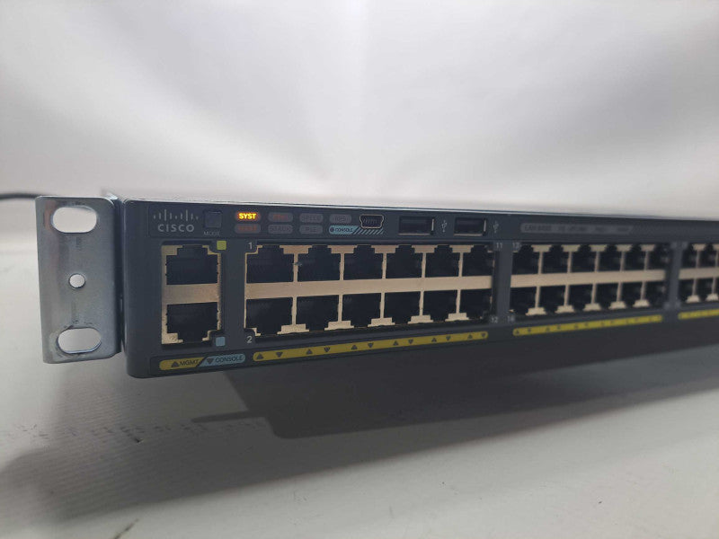 Cisco WS-C2960X-48FPS-L 48-Port Gigabit PoE+ Network Switch *READ* )