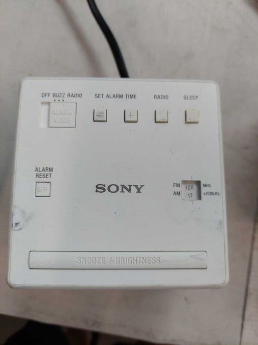 Sony Alarm Clock Cube ICF-C1 Desktop AM FM Radio White  Q