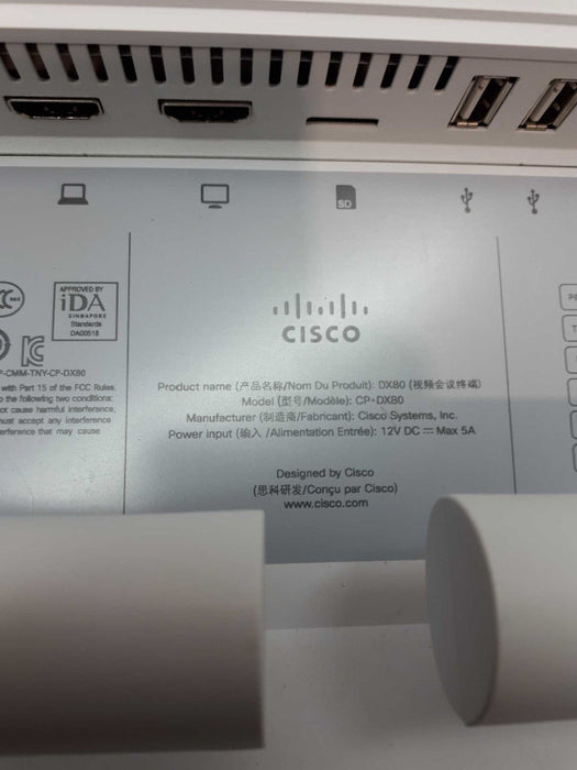 Cisco Dx80 Video Conferencing System Q&