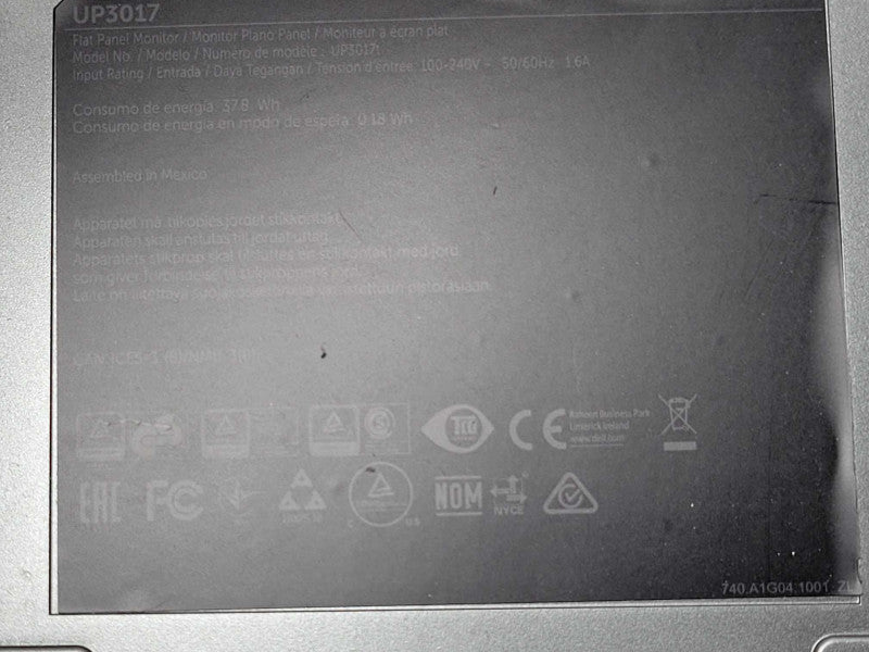 Dell UltraSharp 30\\" Monitor UP3017 2560x1600 with Stand  Q_