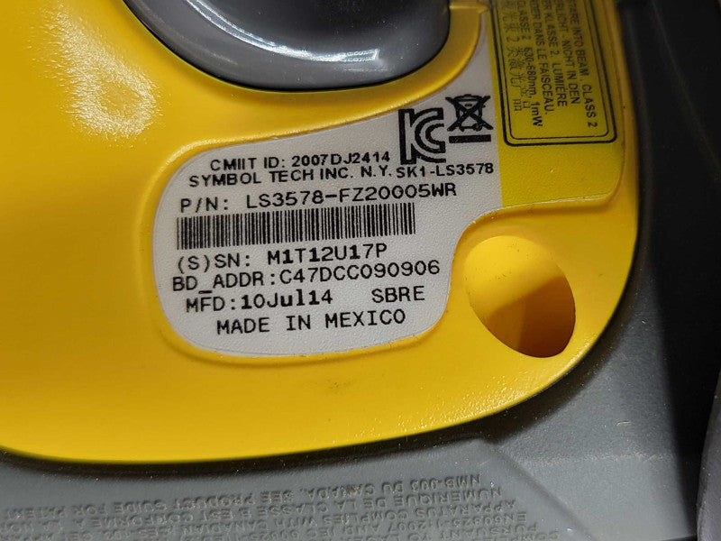 Symbol LS3578-FZ20005WR Barcode scanner with STB3578-C0007WR Cradle _