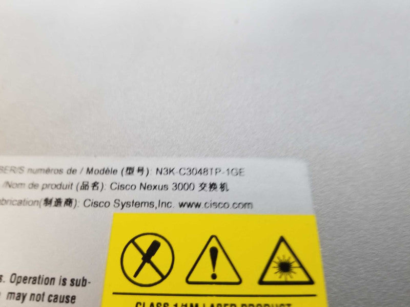 Cisco Nexus Gigabit Switch N3K-C3048TP-1GE 4 x 10GE ports - 2x PSU Q#
