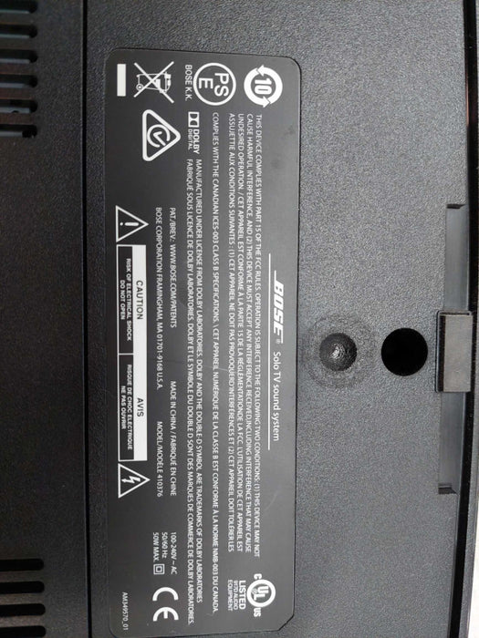 BOSE Solo TV Sound System