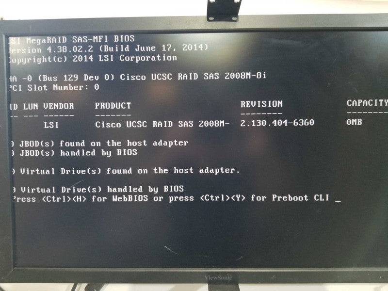 Cisco C220 M3 V2 2x Xeon E5-2650 V2 @ 2.60ghz / 256gb ram / Raid SAS 2008M #