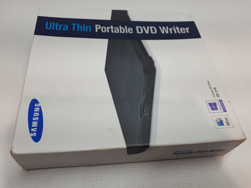 New SAMSUNG ULTRA THIN DVD WRITER FOR MAC OR WINDOWS MODEL SE-218 Q&
