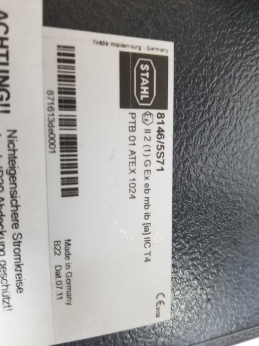 Stahl PTB 01 ATEX 1024 Control Unit  #