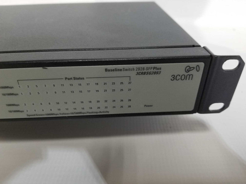 3Com Baseline Switch 2928-SFP plus 24x Gigabit Port + 4-Port SFP - 3CRBSG2893 #