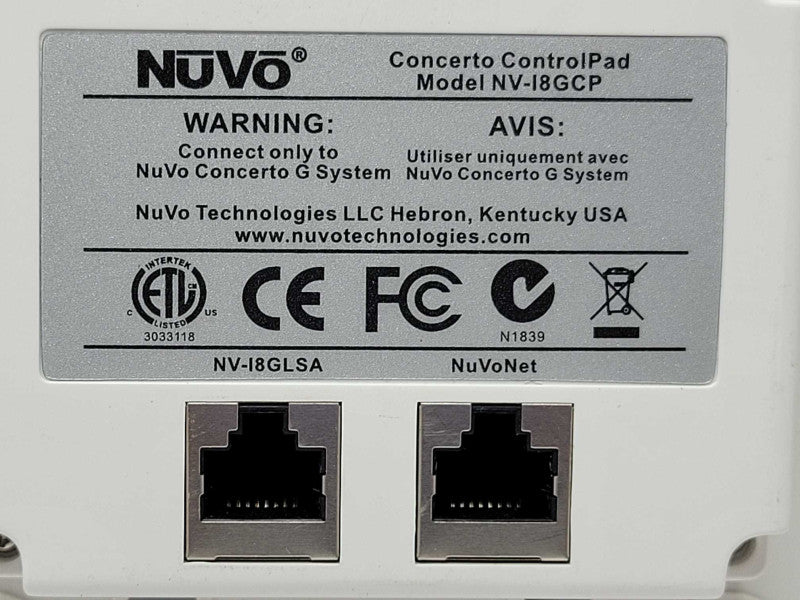 Nuvo NV-I8GCP Grand Concerto Control Pad, Read _