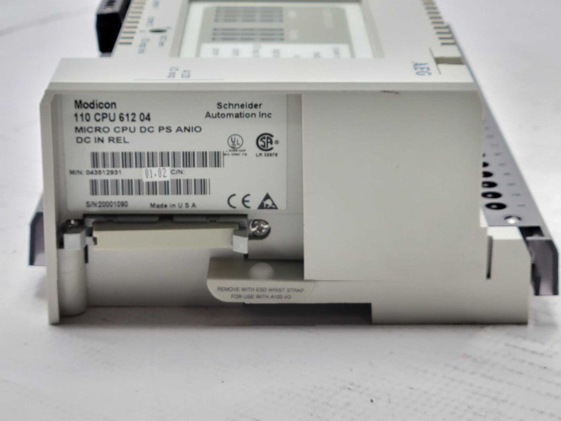 AEG Schneider Modicon 110 CPU 612 04 Micro CPU DC PS ANIO DC IN REL, SEE _