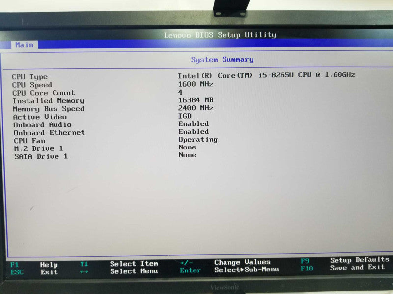 Lenovo Thinkcenter M630e I5-8265U @ 1.60ghz / 16gb ram / READ #