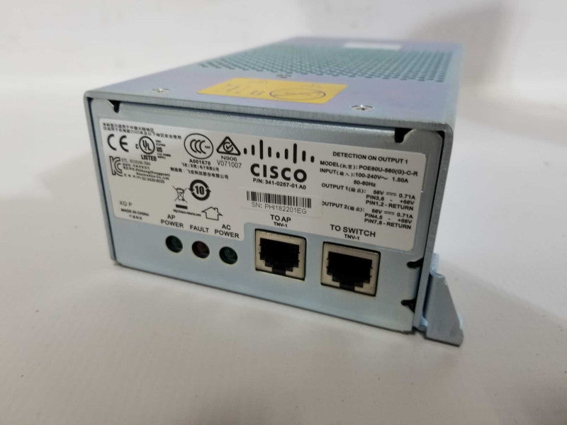 Cisco AIR-PWRINJ1500-2 1520 Series PoE Power Injector Q#