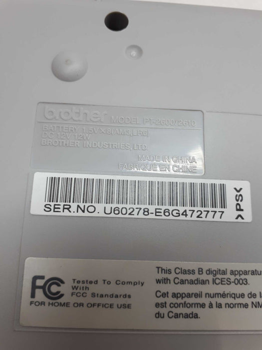 Brother P-Touch Electric / Wireless Labeler Label Maker PT-2600/2610  &
