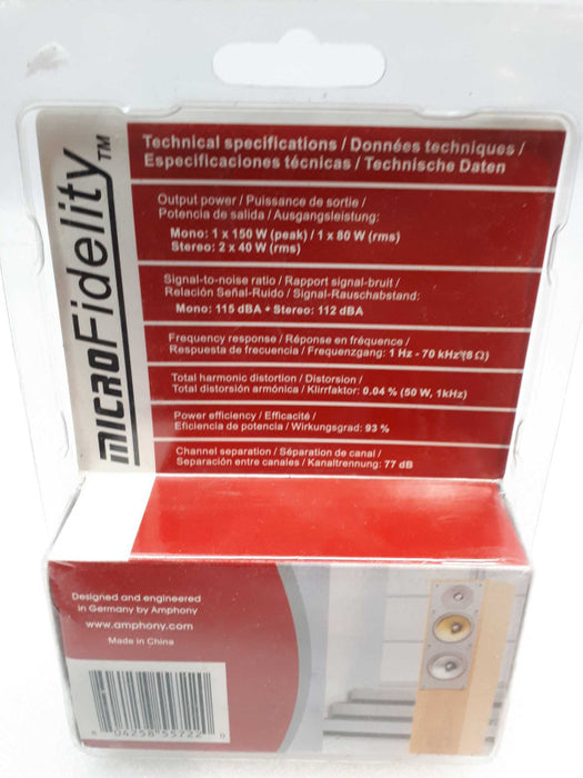 microFidelity Audio Amplifier Model 200 Black &