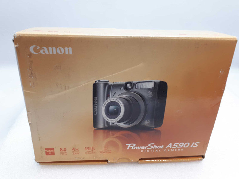 Canon PowerShot A590IS â¢ 8.0MP Digital Camera with Manual &
