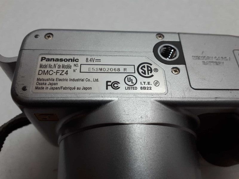 Panasonic LUMIX DMC-FZ4 8.1MP 10x Digital Camera  &