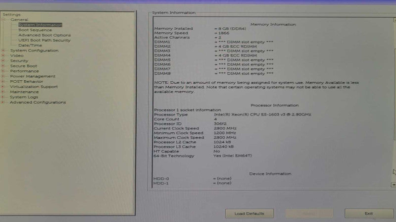 Dell Precision T5810 - Xeon E5-1603v3 @ 2.8GHz, 8GB DDR4, NVIDIA NVS310