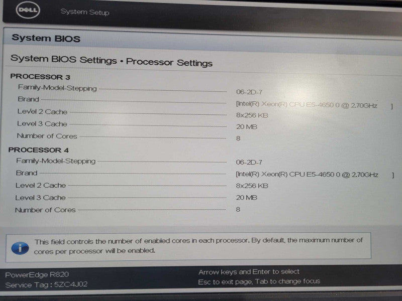 Dell PowerEdge R820 Server 4x E5-4650 2.70Ghz  256GB H310 PERC 2x PSU !