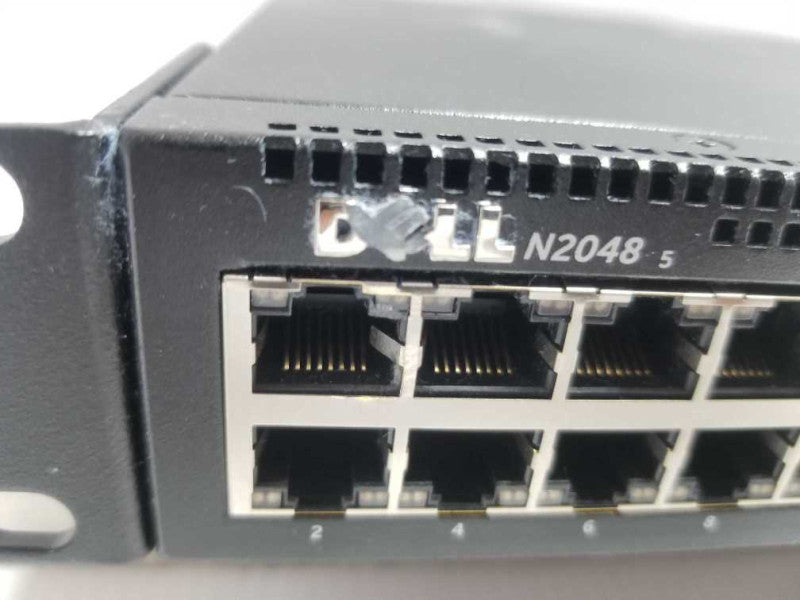 Dell N2048 Ethernet Switch with Rack Ears 48 Ports Layer 3 2x 10G SFP+ #