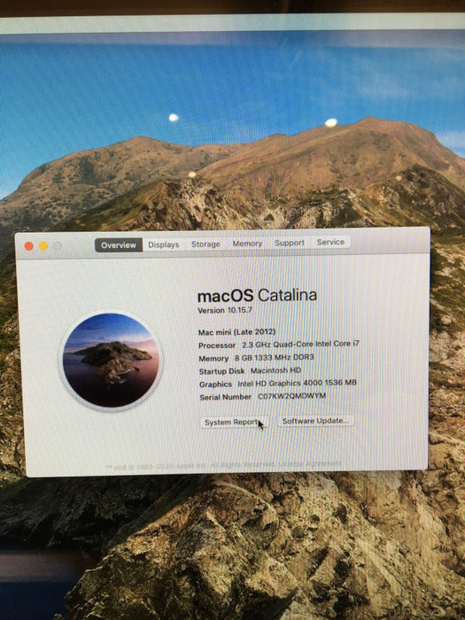 Apple Mac mini Late 2012 Intel Core \\"Quad-Core\\" i7-3615QM 8GB RAM 1TB HDD