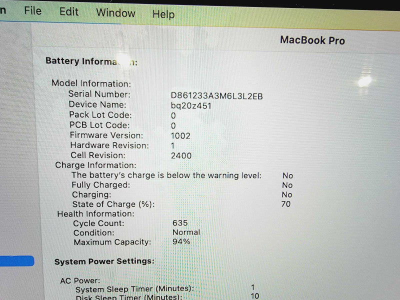 Apple Macbook Pro 2020 13\\" Chip M1 8GB Ram 500GB SSD (