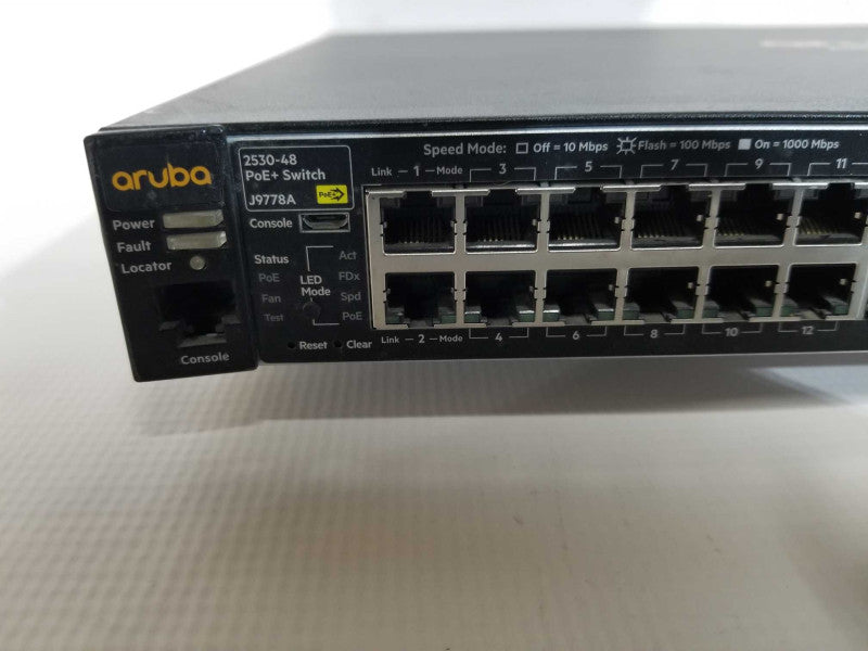 Aruba 2530-48 PoE+ Switch J9778A - factory reset Q#