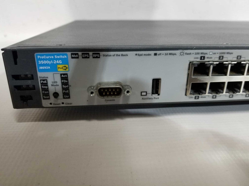 HP ProCurve Switch 3500yl-24G J8692A - Factory Reset Q#