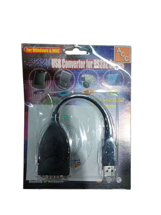 ACC USB 2.0 To RS232 COM Port 9 Pin Serial DB9 Adapter Cable Converter
