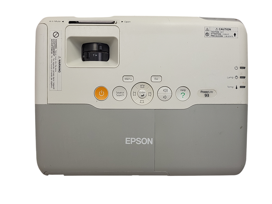 Epson PowerLite 93 H382F HDMI LCD Home Cinema Projector 1341 Lamp Hour $