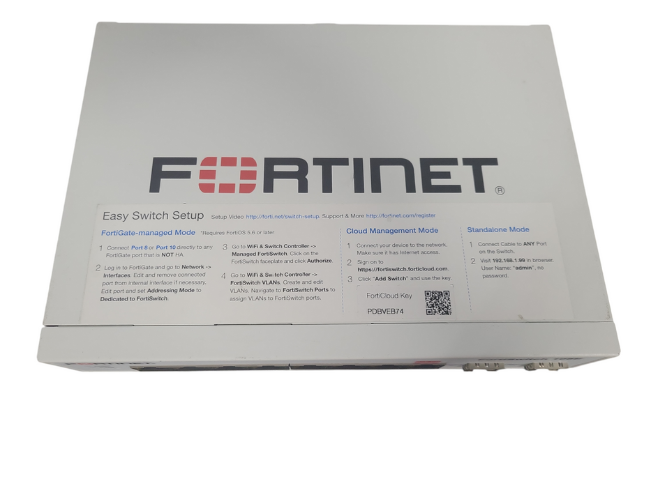 Fortinet FortiSwitch FS-108E-PoE Ethernet Switch !