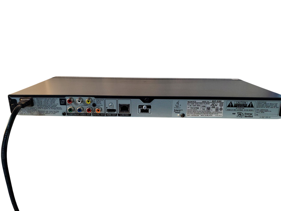 Sony BDP-S380 Blu-Ray DVD Disc Home Theater Player (No Remote)