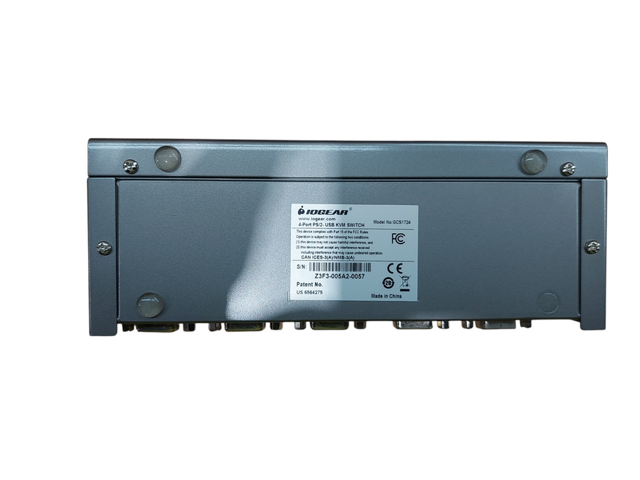 Lot 2x Iogear GCS1764 Miniview DVI 4-Port USB KVMP Switch with Audio Seal