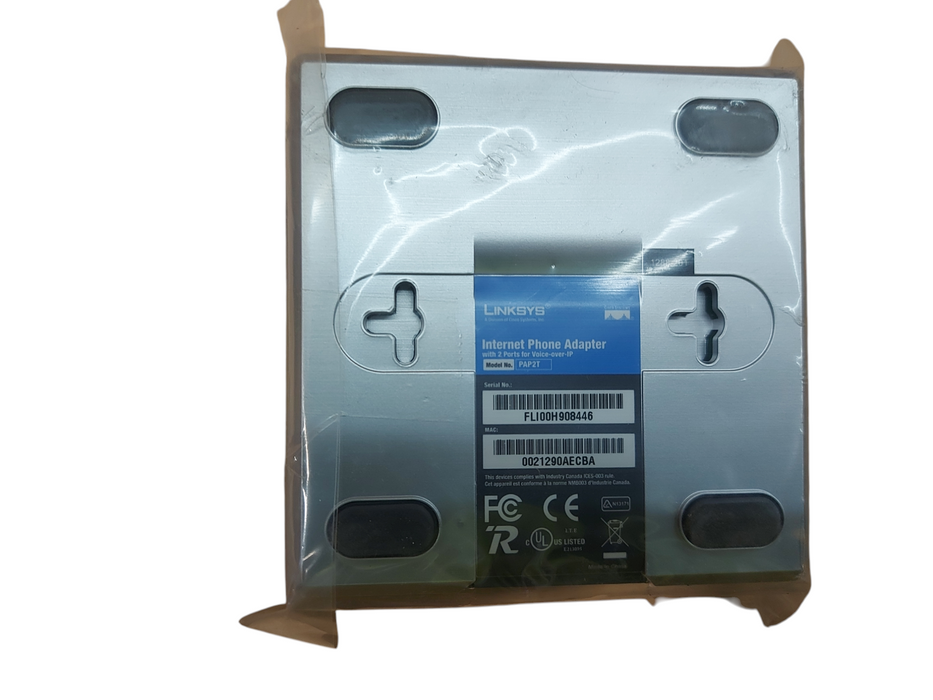 Lot 2x Linksys PAP2T Phone Voice Adapter SIP VoIP Internet Phone Adapter