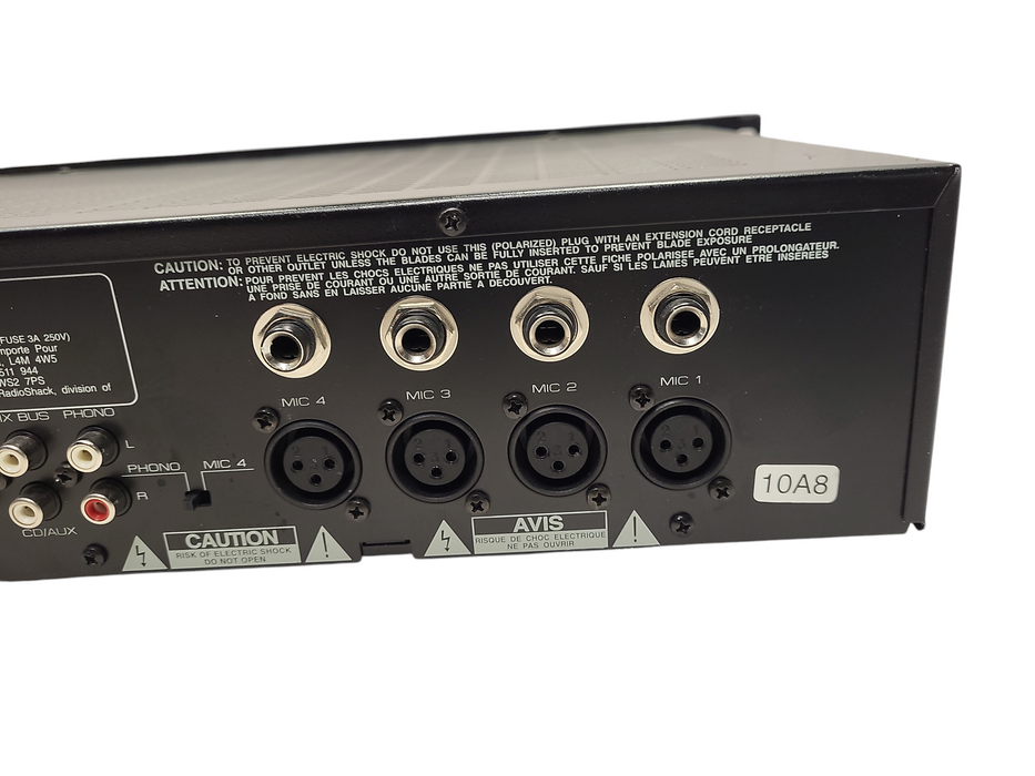 Radio Shack Optimus 100 Watt MPA-125 Public Address Amplifier Rackmount READ $