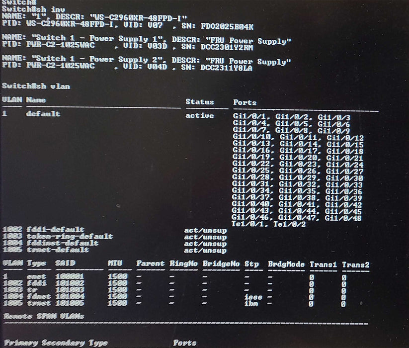 Cisco WS-C2960XR-48FPD-I 48-Port Gb PoE | 2-Port SFP+ Switch