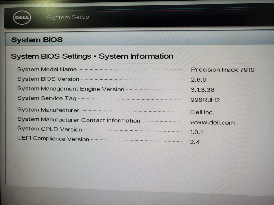 Dell Precision Rack 7910  Xeon E5-2637 v3 32GB DDR4 NO RAID 2x1100W PSU