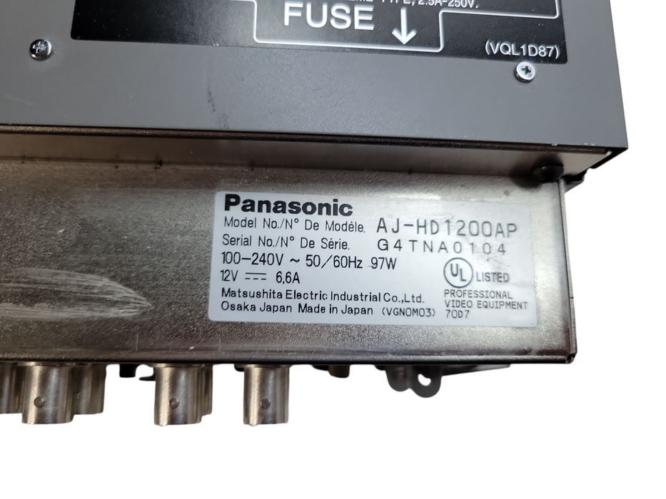 Panasonic AJ-HD1200 DVCPro VTR %