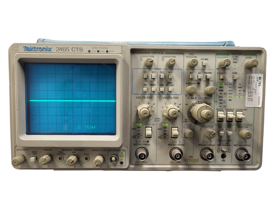 Tektronix 2465 CTS Four Channel 300 MHz Oscilloscope READ $